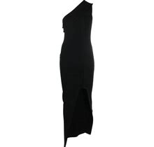 Rick Owens - One-Shoulder Asymmetric Midi Dress - Women - Elastane/Polyamide/Polyester/Viscose - L - Black