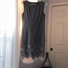 Ann Taylor Dresses | Ann Taylor Grey Linen Dress | Color: Gray | Size: 2