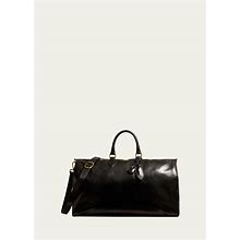 Khaite Pierre Zip Calfskin Weekender Bag, Black, Travel Commuting & Luggage Bags Duffle Bags Overnight Bags