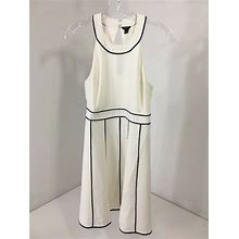 ANN Taylor Womens Petite Peter Piped Halter Dress Color OFF White/Navy SZ 2P NWT. Ann Taylor. Off White/Navy. Dresses.
