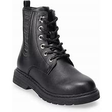SO® Roxana Girls' Combat Boots, Girl's, Size: 1, Black