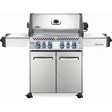 Napoleon P500RSIBPSS-3 Prestige 500 RSIB Propane Gas Grill, Sq. In + Infrared Side And Rear Burner, Stainless Steel