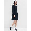 Gap Factory Women's Smocked Ruffle Mini Dress Basic Black Size XL