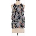 Philosophy Republic Clothing Sleeveless Blouse: Gray Floral Tops - Women's Size Small