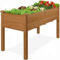 Best Choice Products 48 in. X 24 in. X 30 in. Wood Raised Garden Bed - Acorn Brown SKY6626(Default Title)