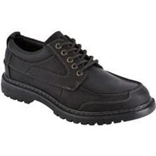 Dockers Mens Overton Leather Rugged Casual Oxford Shoe With Stain Defender - Wide Widths Available, Black, 8