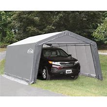 SHELTER-IT 12' X 20' X 8' - Instant Garage - Gray | Galvanized Stainless Steel Storage Canopies | Shelter-It