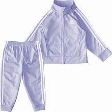 Adidas Girls 2-Piece Classic Tricot Track Suit With Jacket & Pants