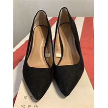 A Day Womens Gemm Black Heels Pumps Slip On Style Fashion Shoes Size 6
