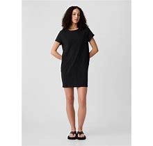 Gap Factory Women's Pocket T-Shirt Dress Black Petite Size M