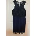 Women's/Juniors Dress Size 7 BCX Navy Sequin And Lace Lined Homecoming