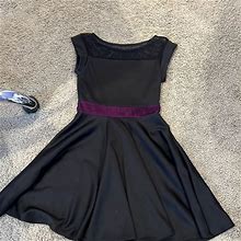 Cheryl Creations Dresses | Cheryl Creations Preteen Mesh Dress- Size Xl | Color: Black/Purple | Size: Xlg