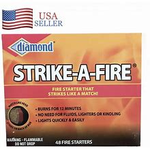 Diamond ® 48-Pack Strike-A-Fire Starter Match Sticks Firestarter Log Long Burn