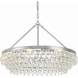 Calypso 30" Wide Polished Chrome And Crystal Chandelier - Style 18F74