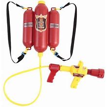 Eccomum Fireman Toys Backpack Water Spraying Toy Blaster Extinguisher With Nozzle And Tank Set Children Outdoor Water Beach Toy For Kids Gifts