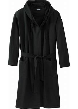 Men's Big & Tall Fleece Robe By Kingsize In Black (Size 3XL/4XL)