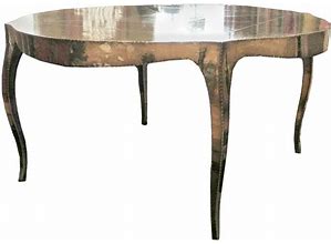 Louise Round Dining Table In White Bronze By Paul Mathieu For Stephanie Odegard