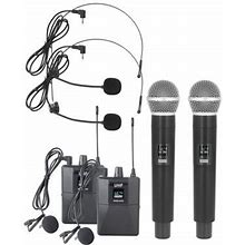 Tomshoo Wireless Microphone System With Dual Microphones For Professional Performance And Events