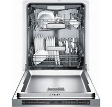 Bosch Benchmark Series 24" Stainless Steel Recessed Handle Dishwasher ,