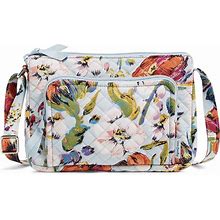 Vera Bradley Women's Cotton Little Hipster Crossbody Purse With RFID Protection