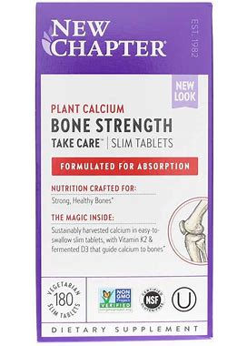 New Chapter, Bone Strength Take Care Slim Tabs 180 Slim Tabs