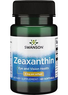 Swanson Ultra Zeaxanthin Supplement Vitamin | 4 Mg | 60 Soft Gels