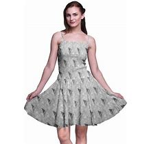 Bimba Geometric Women Sleeveless Mini Flowy Tank Summer Sun Dress Floral Print Dress-Small