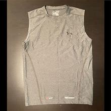 Under Armour Shirts | Under Armour, Mens Fitted Heat Gear, Grey, Medium. | Color: Gray | Size: M