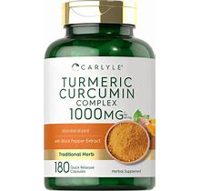 Turmeric Curcumin W/ Black Pepper 1000Mg 180 Caps Joint Support Supplement Nogmo