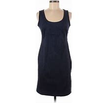 Philosophy Republic Clothing Casual Dress - Sheath Scoop Neck Sleeveless: Blue Print Dresses - Women's Size 6