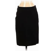 Talbots Casual Skirt: Black Solid Bottoms - Women's Size 4 Petite