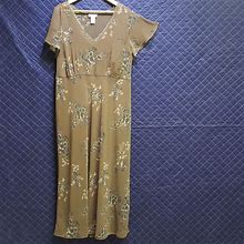 Avenue Dresses | Off Avenue Lace-Trimmed Maxi Dress | Color: Tan | Size: 3X