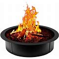 Fire Pit Ring Insert - Heavy-Duty Steel Outdoor Fire Ring - DIY Above Or In-Ground Liner - Portable Round Fire Pit Liner - For Backyard Use,36X30x10