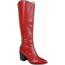 Journee Collection Daria Boot | Women's | Red | Size 12 | Boots | Cowboy & Western