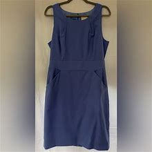 J. Crew Factory Dresses | J. Crew Factory Suiting Sheath Dress Blue Size 12 | Color: Blue | Size: 12