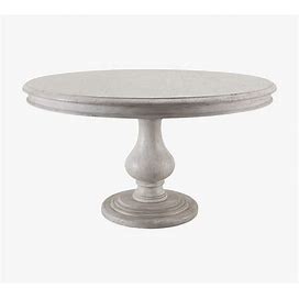 Avenida Round Dining Table, White, 54"D | Pottery Barn