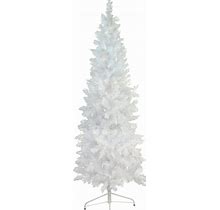 Northlight Pre-Lit Glimmer Iridescent Spruce Artificial Christmas Tree - White