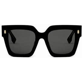 Fendi Roma 50mm Square Sunglasses In Black At Nordstrom