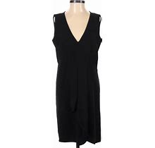 Gap Casual Dress Plunge Sleeveless: Black Print Dresses - Women's Size 2