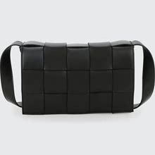 Bottega Veneta Cassette Bag, Black/Silver, Women's, Handbags & Purses Crossbody Bags & Camera Bags