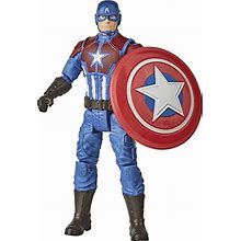 Marvel Hasbro Gamerverse 6-Inch Captain America Action Figure Toy, Shining Justice Armor, Ages 4 And Up