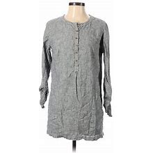 Duluth Trading Co. Long Sleeve Blouse: Gray Tops - Women's Size Small