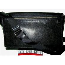 Coach 71645 Men`S Sullivan Messenger Briefcase Bag Black Leather