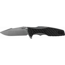 Zero Tolerance Hinderer CF Pocketknife 3.5-Inch Blade Of 20CV Stainless Steel Titanium Handle With Glow-In-The-Dark Carbon Fiber Overlay, Frame