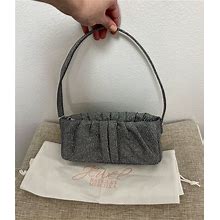Jewel Badgley Mischka Sparkle Silver Pewter Shoulder Purse Handbag Formal NWT$74