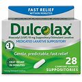 Dulcolax Gentle And Predictable Fast Relief Laxative Suppositories - 28Ct