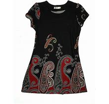 Funky People Dress: Black Paisley Skirts & Dresses - Kids Girl's Size Medium