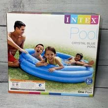 Intex Crystal Blue Inflatable Swimming Pool Kids 58"X 13" 87 Gal.