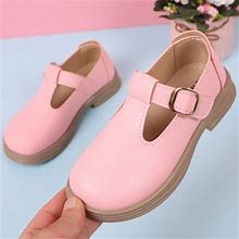 Lycaql Kid Shoes Heel Platform Shoes Fashion Casual Children Sandals Children Princess Shoes Kids Chose (Pink, 12.5 Little Child)