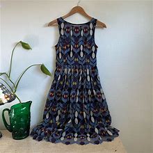 Anthropologie Dresses | Anthropologie Maeve Multicolor Lace Overlay Dress | Color: Blue/Purple | Size: 0